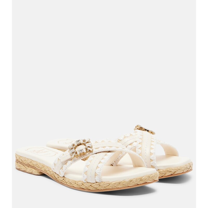 Roger Vivier Espa embellished leather mules