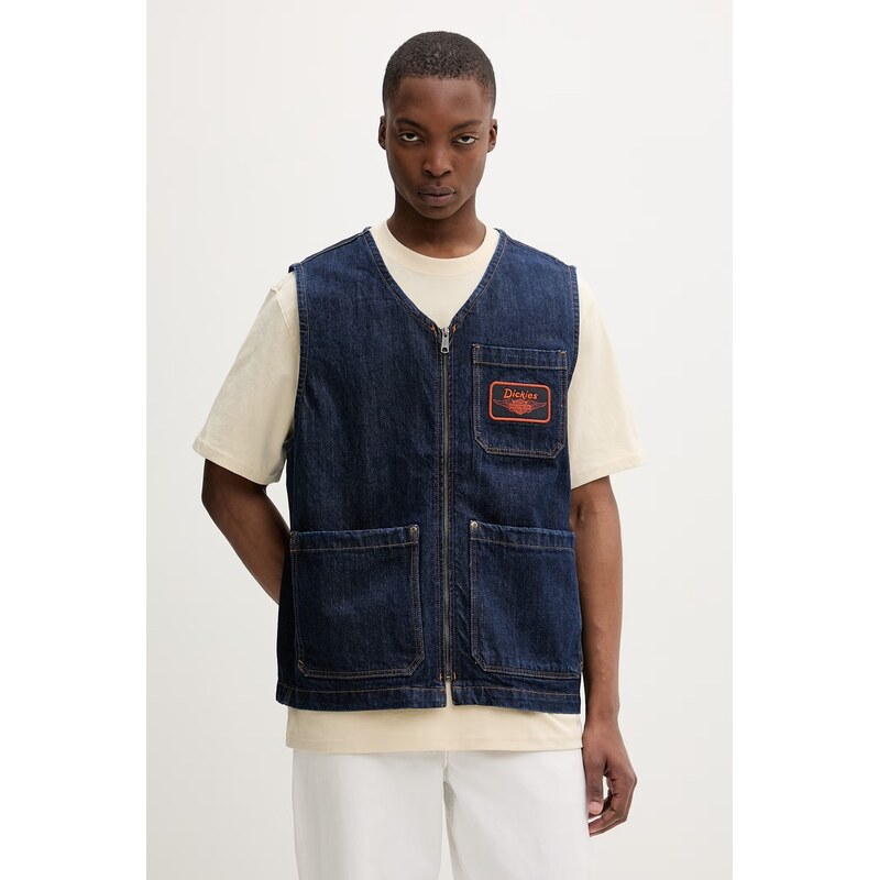 Dickies vesta pánská džínová