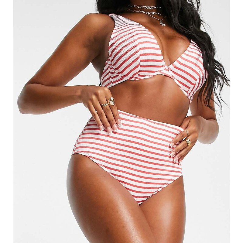 Peek & Beau Fuller Bust Exclusive mix and match high waist bikini 114840962
