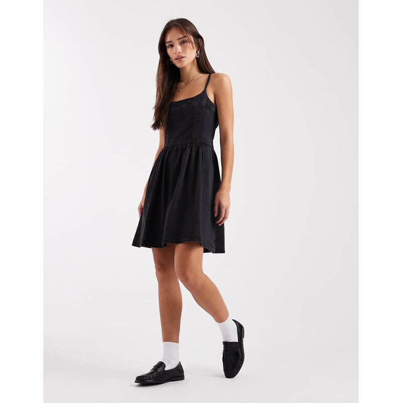 Levis denim mini dress in black 114841187