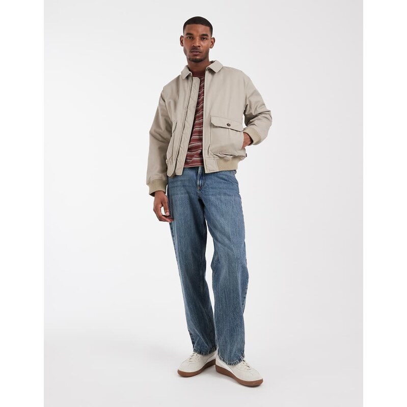 Levis Cortland bomber jacket in beige-Brown