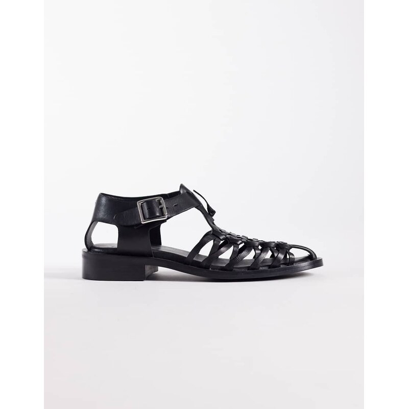 Bronx Next-wagon cage shoes in black leather 114856071