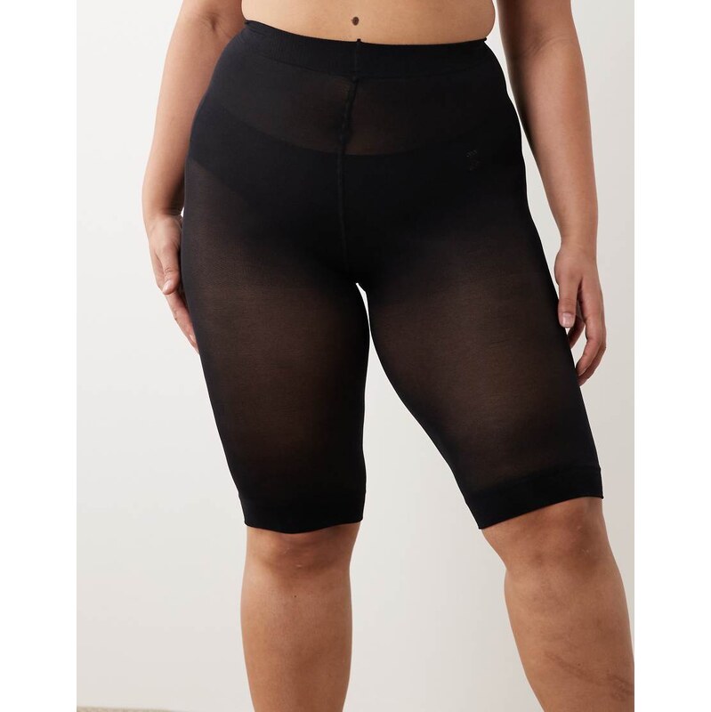ASOS Curve ASOS DESIGN Curve anti-chafing shorts in black 114841528