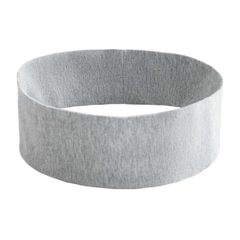 OYSHO Cotton blend melange headband in pale grey melange 114841647