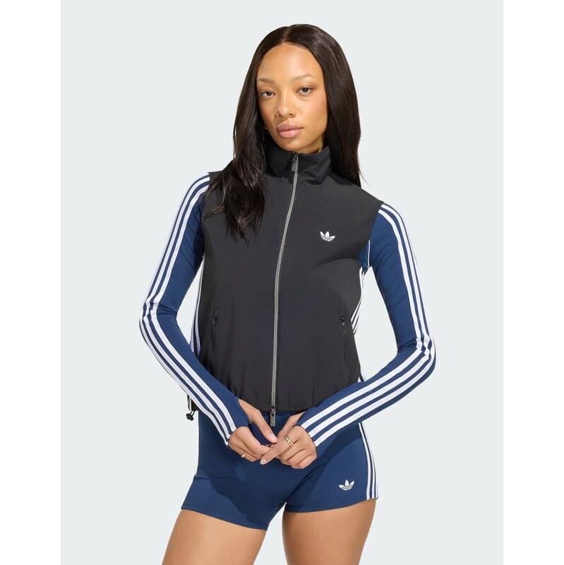 adidas Originals Adilenium 5.0 sleeveless track top in black