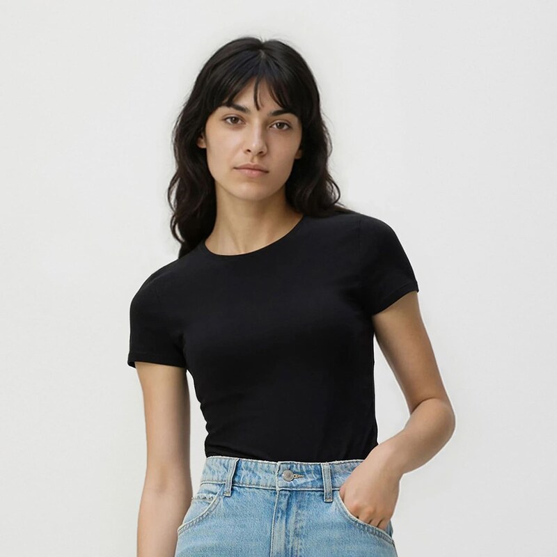 Reserved - Tričko slim fit - černý 114614306