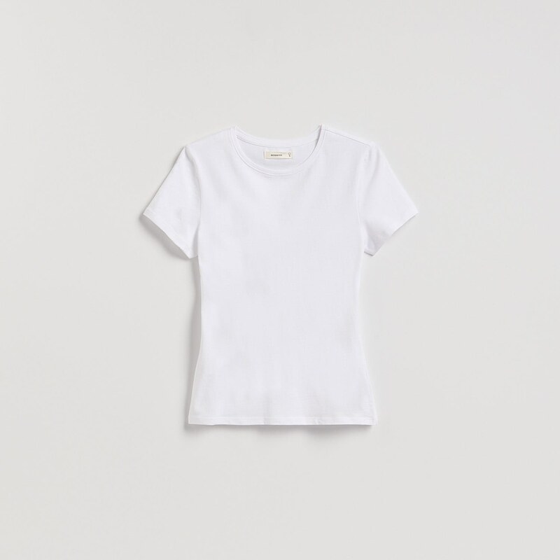 Reserved - Tričko slim fit - bílá 114614301