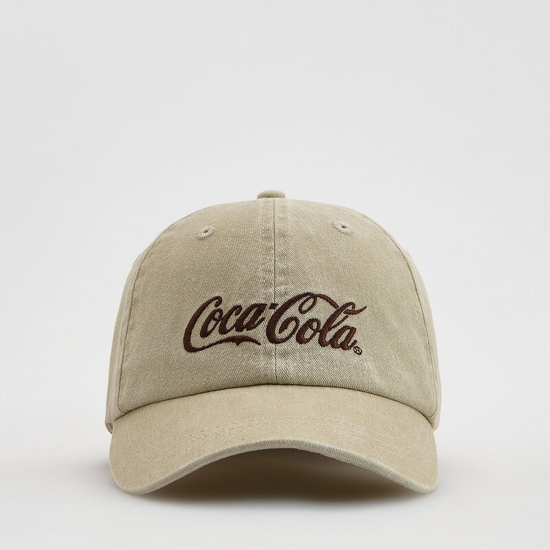 Reserved - Baseballová čepice Coca-Cola - béžová