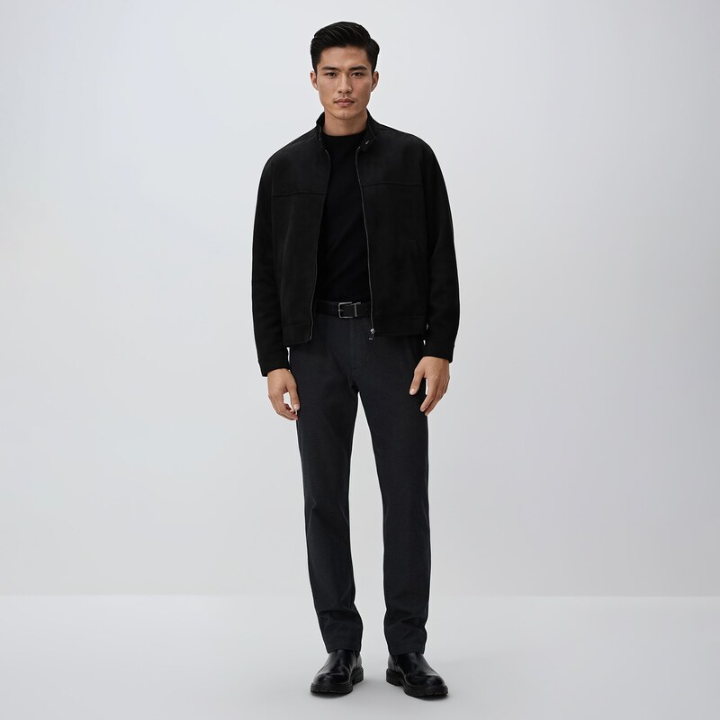 Reserved - Kalhoty chino slim fit - černý