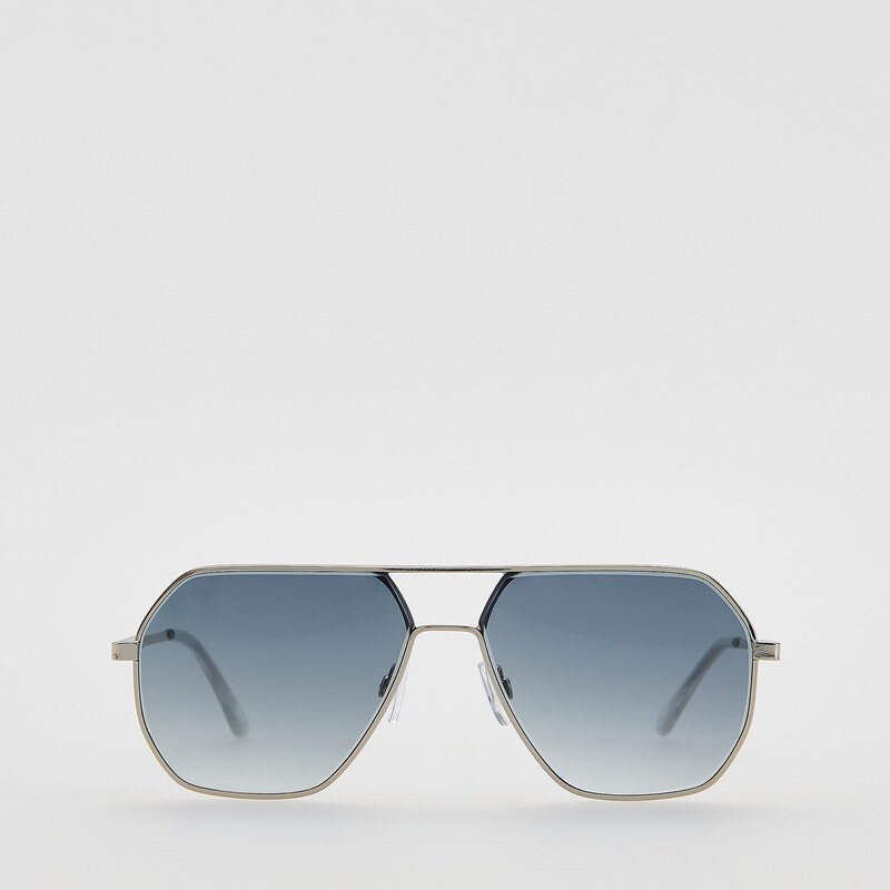 Reserved - Sluneční brýle aviator - tmavě tyrkysová