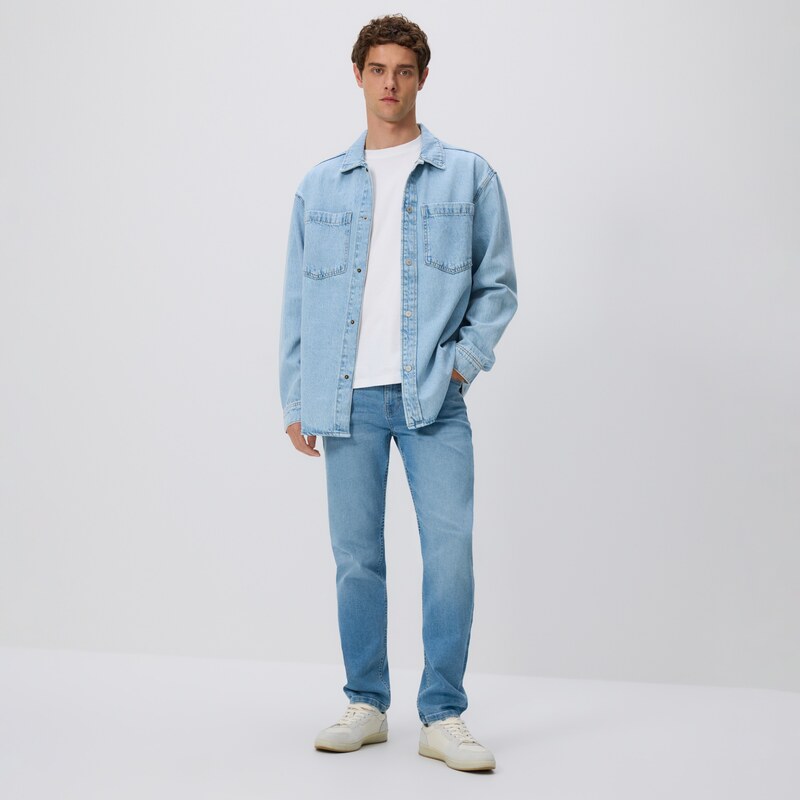 Reserved - Džíny slim fit - modrá