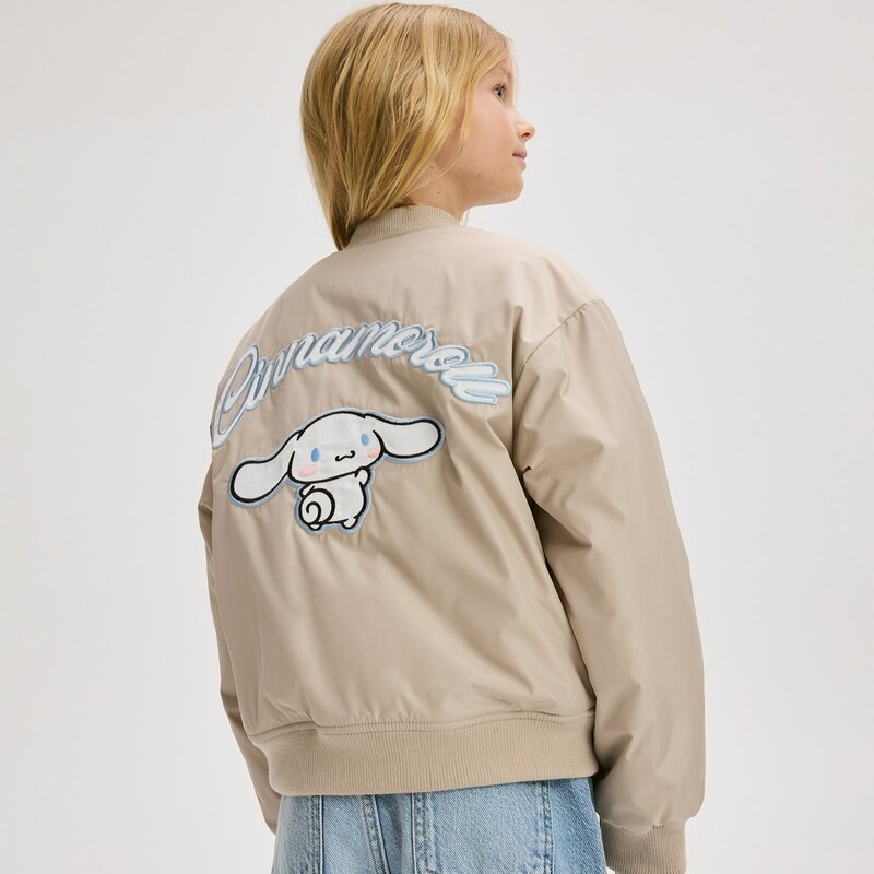 Reserved - Bomber bunda Cinnamoroll - béžová
