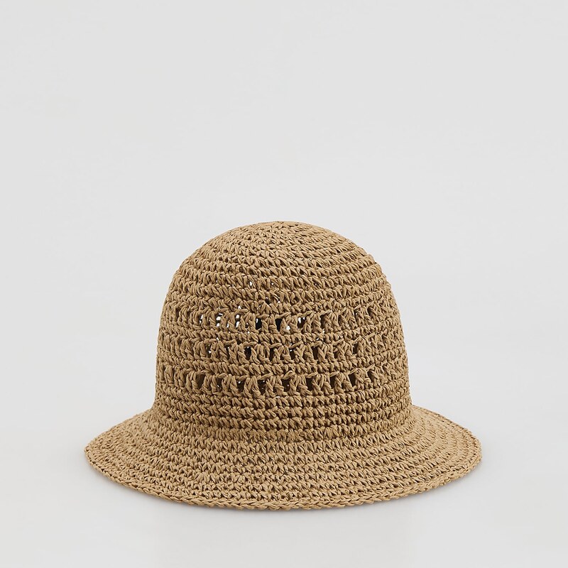 Reserved - Slaměný klobouk bucket - pšeničná 114707895
