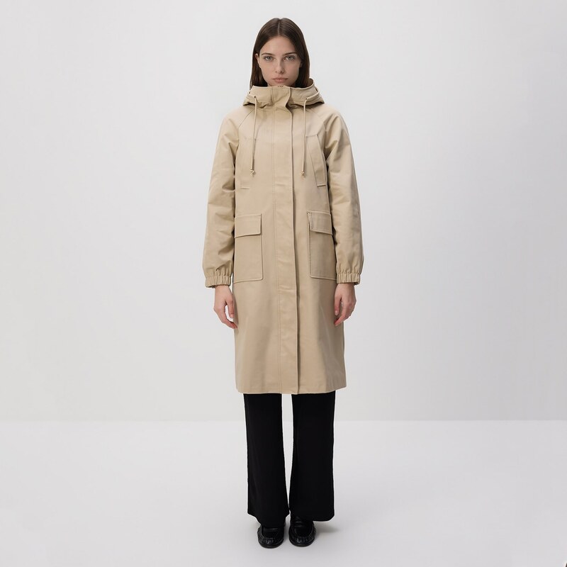 Reserved - Parka s kapucí - béžová