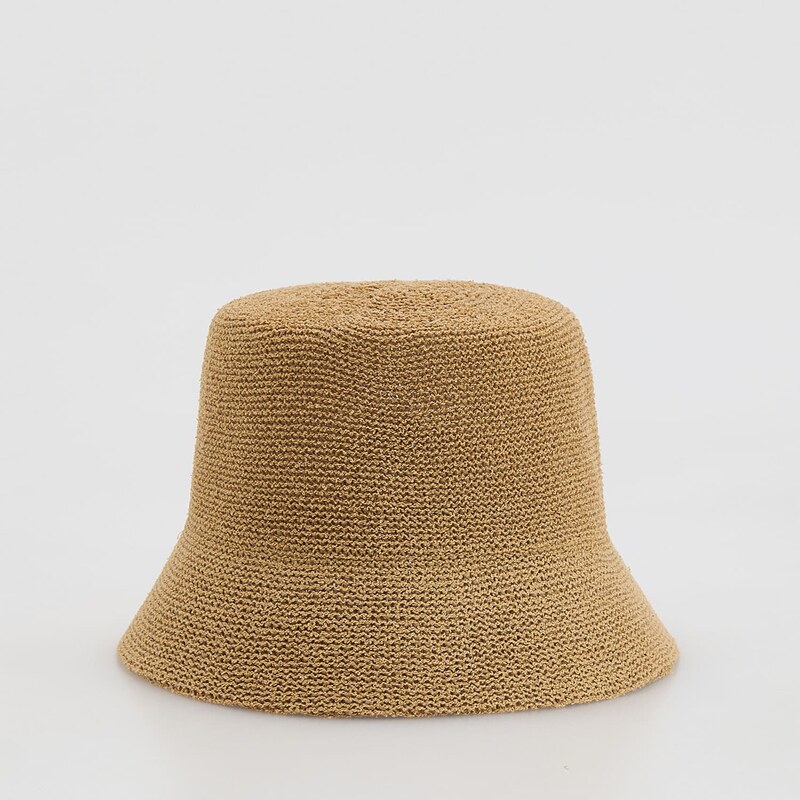 Reserved - Klobouk bucket - pšeničná 114618544