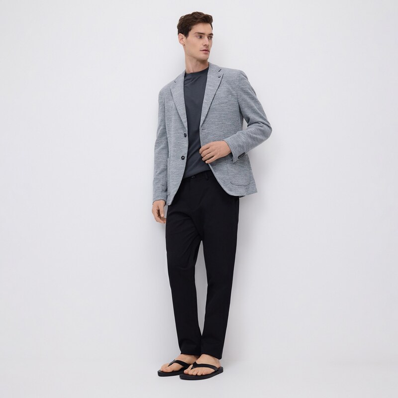 Reserved - Kalhoty chino slim fit - černý