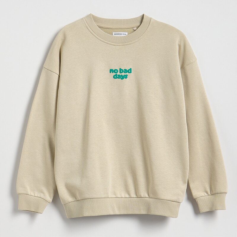 Reserved - Mikina oversized - béžová