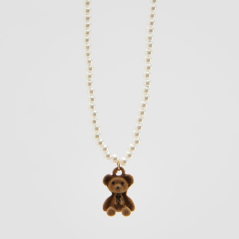 Reserved - CHILDREN`S NECKLACE - bílá 114619878