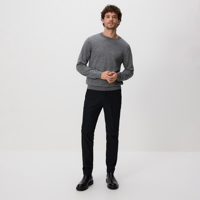 Reserved - Kalhoty chino slim fit - černý