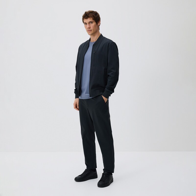 Reserved - Kalhoty chino slim fit - černý