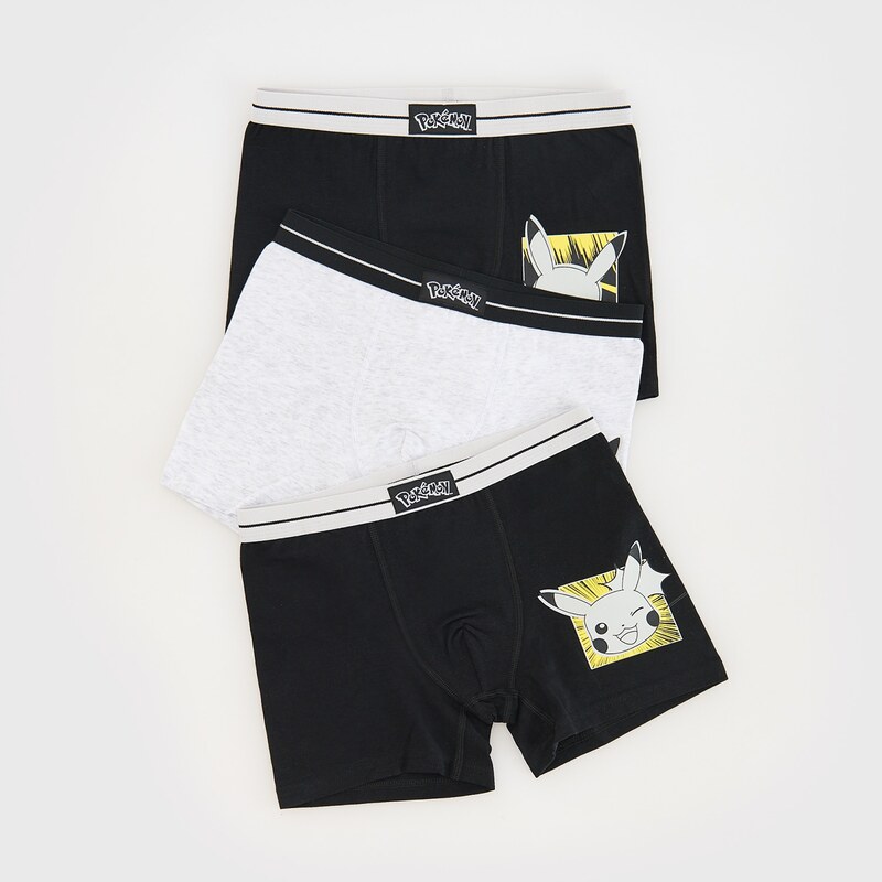 Reserved - Boxerky Pokémon 3 pack - černý