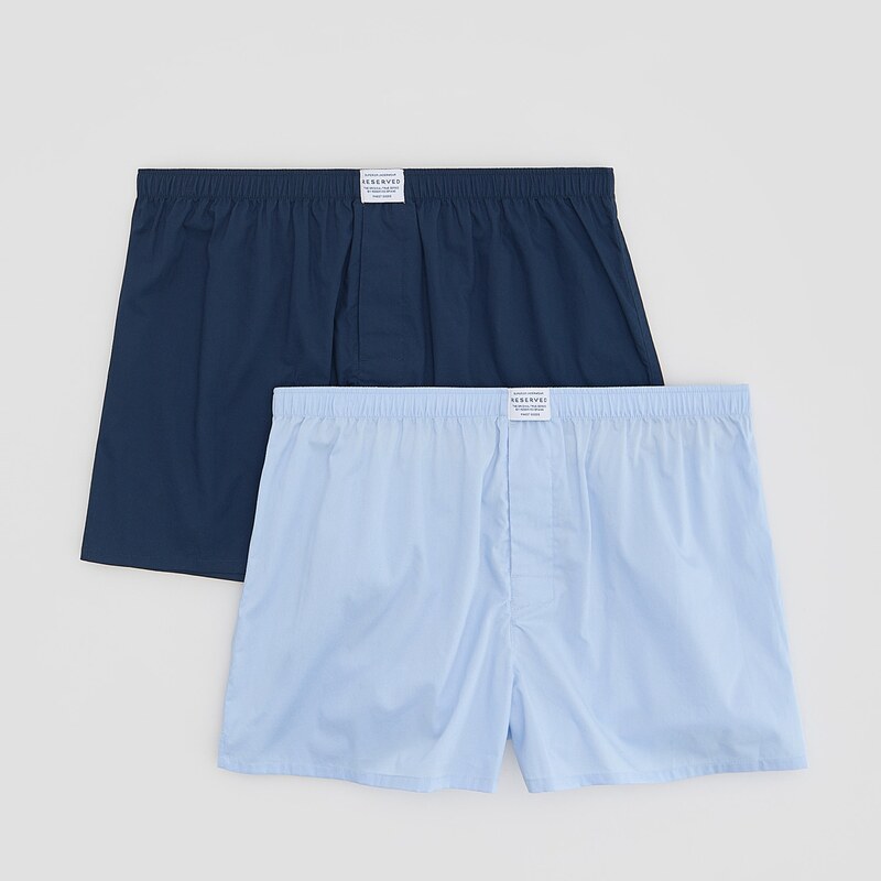 Reserved - MEN`S BOXER SHORTS - modrá