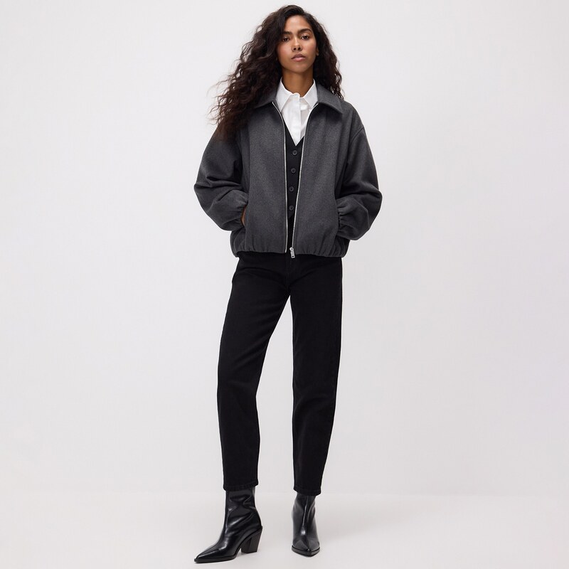 Reserved - LADIES` JEANS TROUSERS - černý