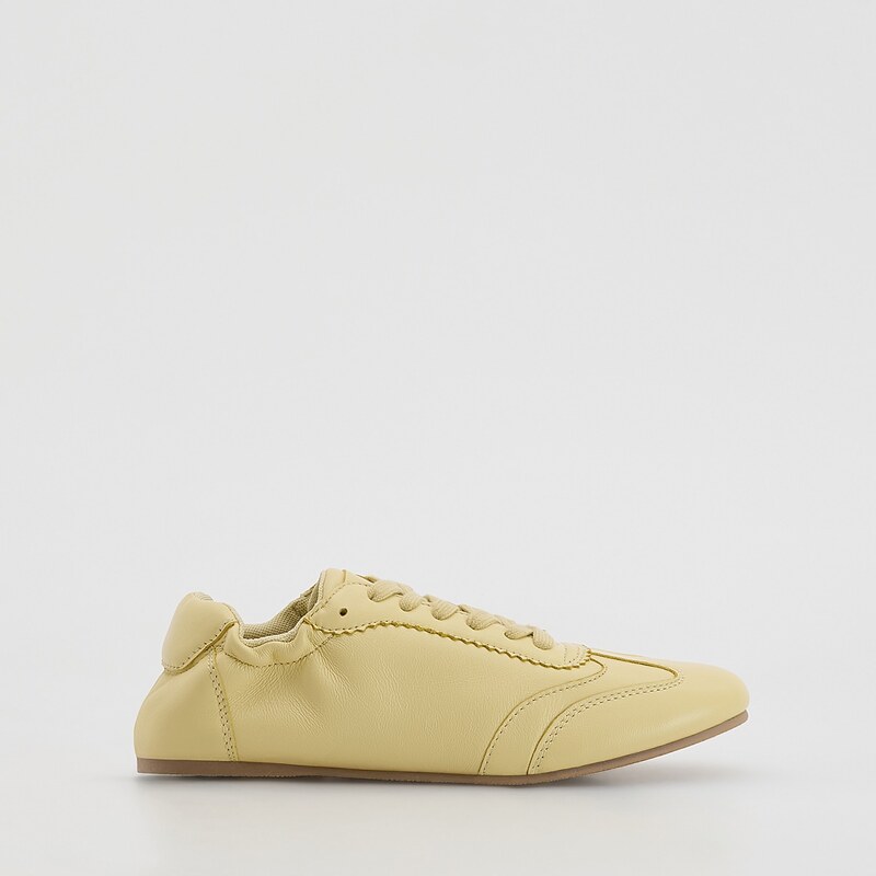 Reserved - Sneakersy z ovčí kůže - krémová