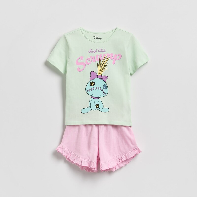 Reserved - Dvoudílné pyžamo Lilo & Stitch - mátově zelená