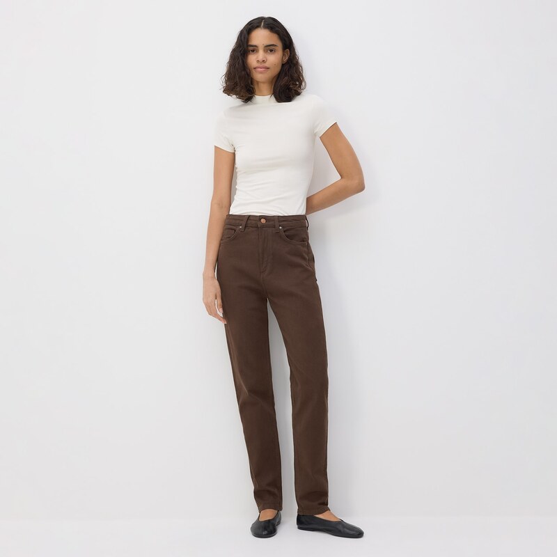 Reserved - LADIES` JEANS TROUSERS - dark grey jeans