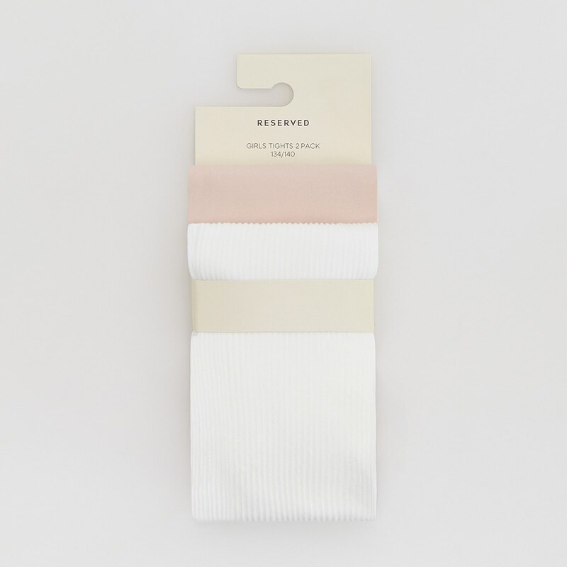 Reserved - GIRLS` TIGHTS MULTI - pastelově růžová