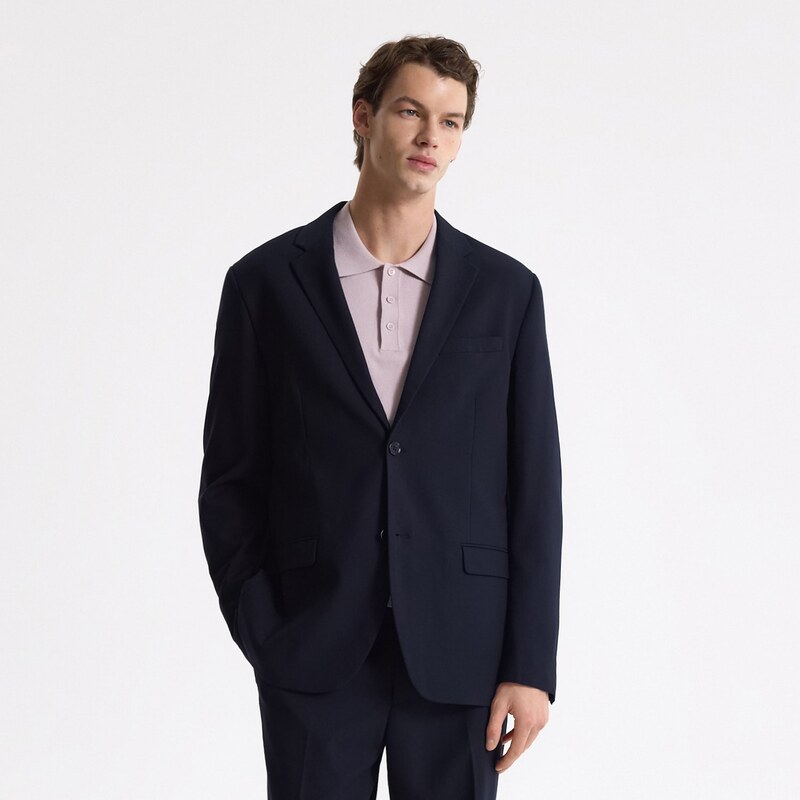 Reserved - Blejzr regular fit - tmavomodrá