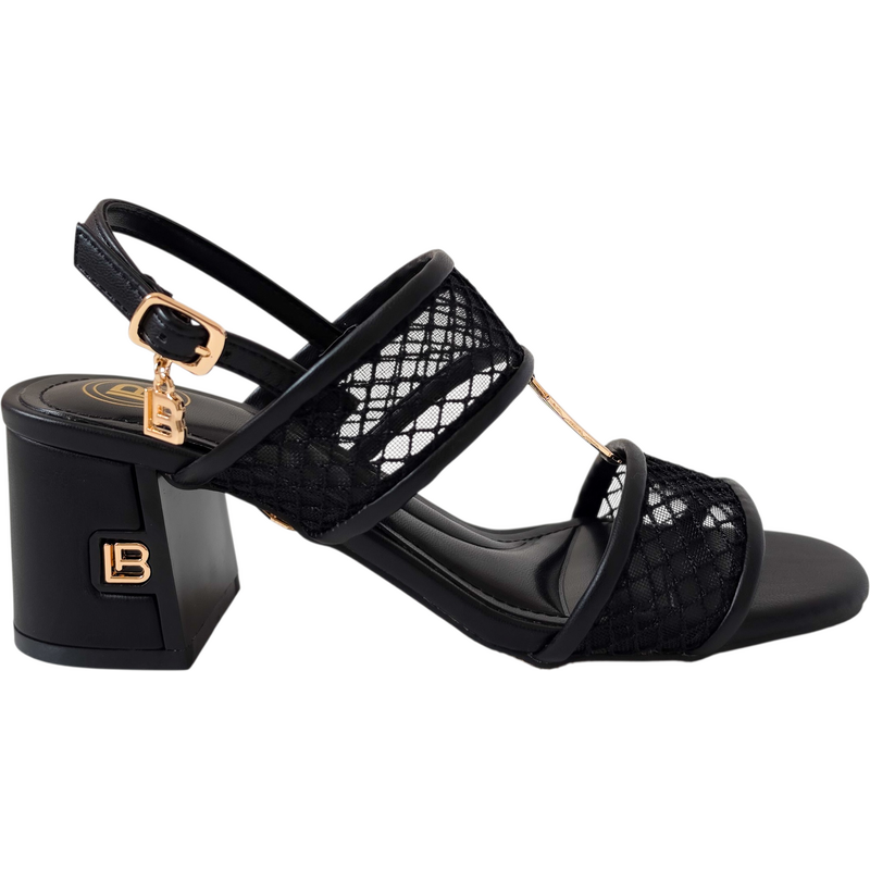 Černé sandály Laura Biagiotti Net Black 114842802