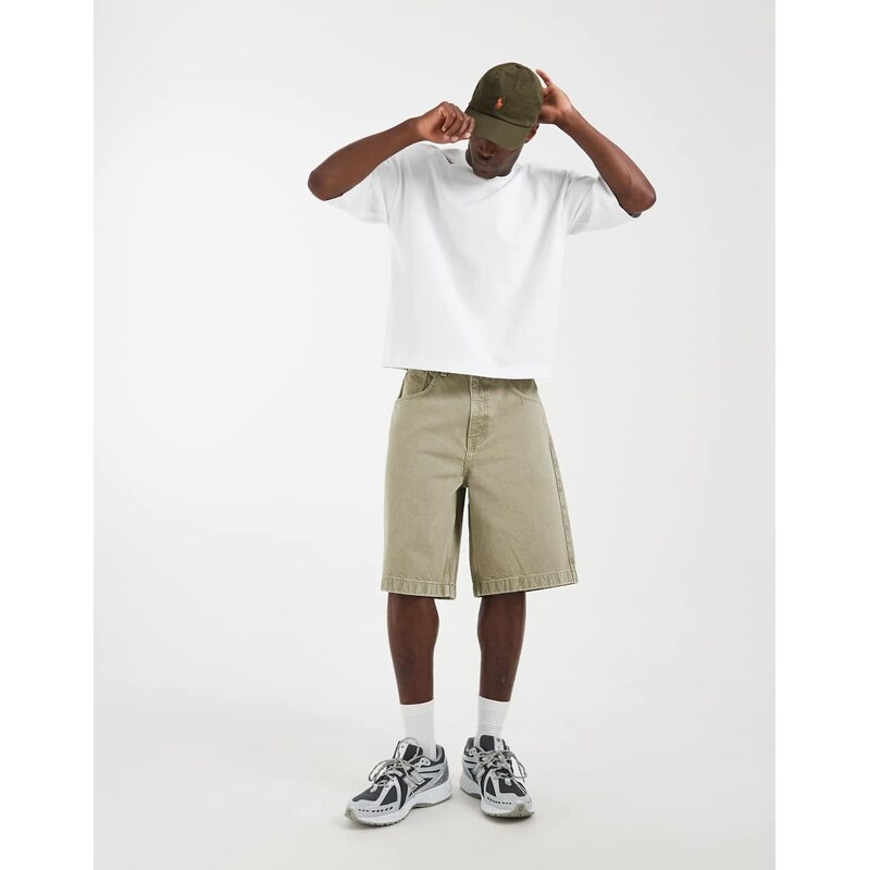 ASOS DESIGN heavyweight boxy oversized t-shirt with half sleeve