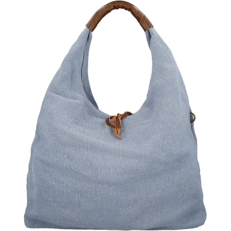 Paolo Bags Trendy dámská textilní kabelka na rameno Alice, modrá