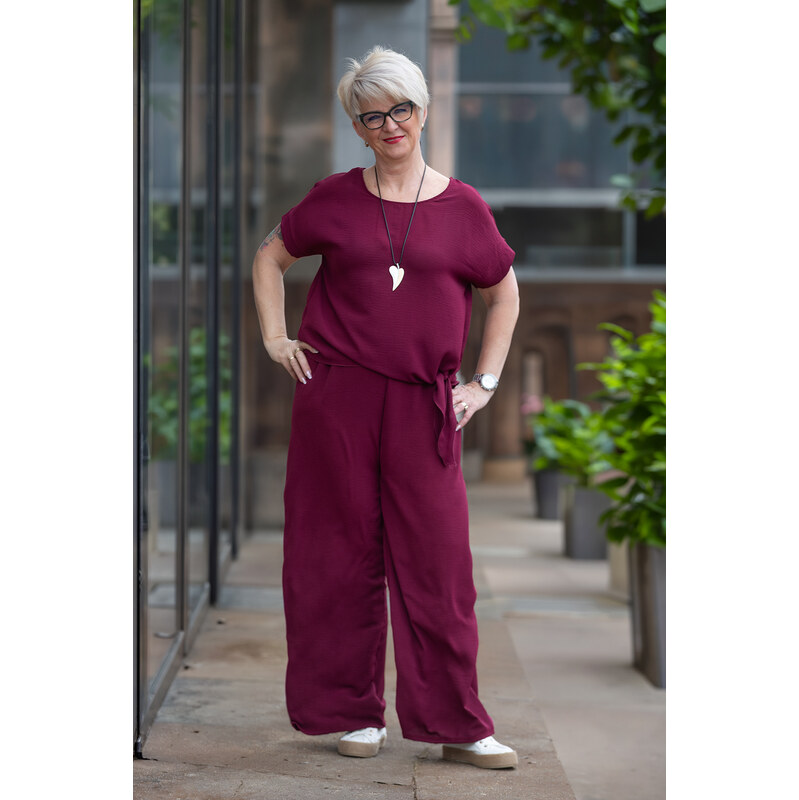Italy fashion Vzdušný komplet TOKIO Barva: Bordó, Velikost: UNI: L-2XL 114844846