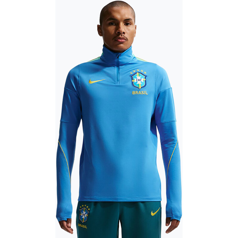 Pánská fotbalová mikina Nike Brazil Strike light photo blue