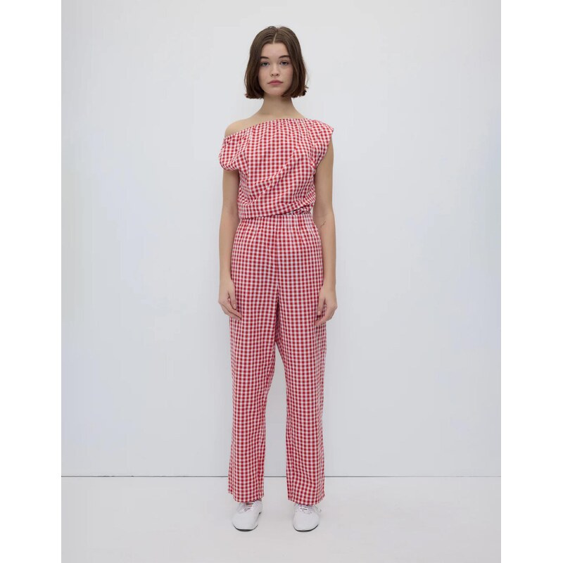 Rita Row Kalhoty Cep Red Gingham XS