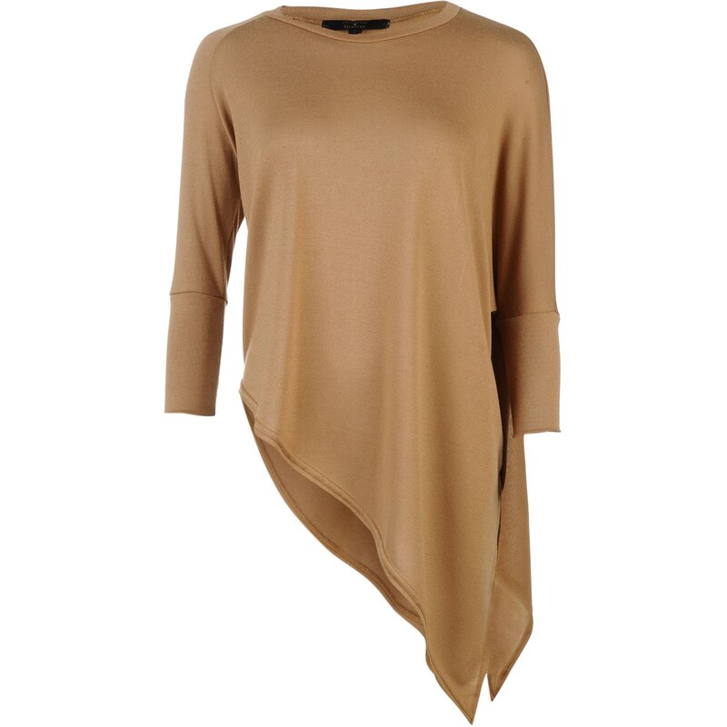 Rock and Rags Asymmetric Top, camel