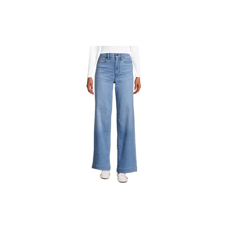 Tall Recover Wide Leg Jeans, High Waisted, Women, size: 14 34, big and 115412985
