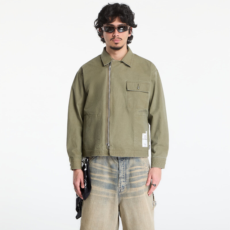 Košile NEIGHBORHOOD Zip Field Shirt Ls Olive Drab L