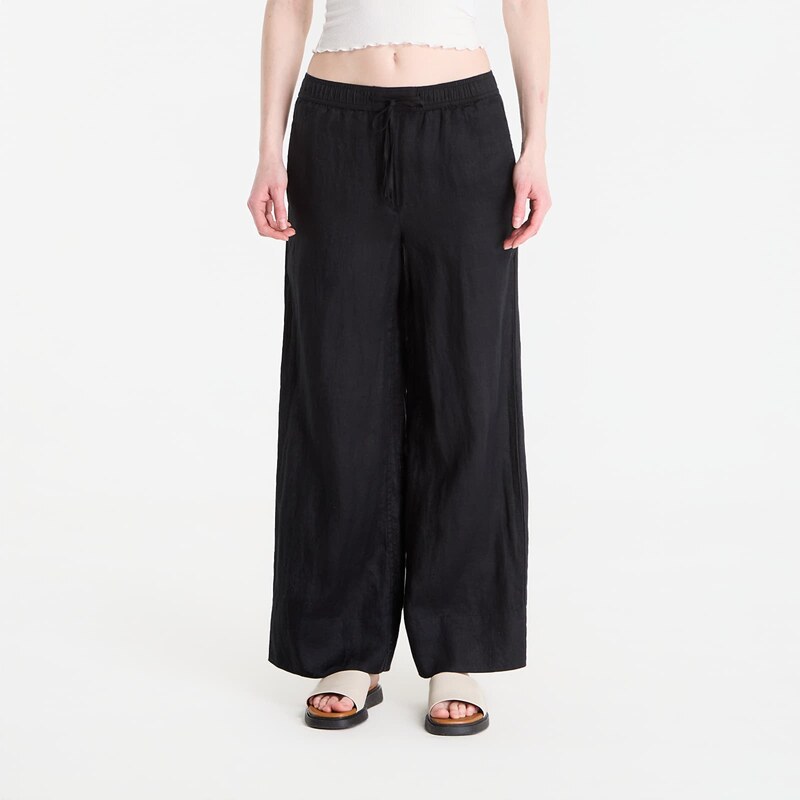 Kalhoty Tommy Hilfiger Ess Linen Pull On Pants Black L