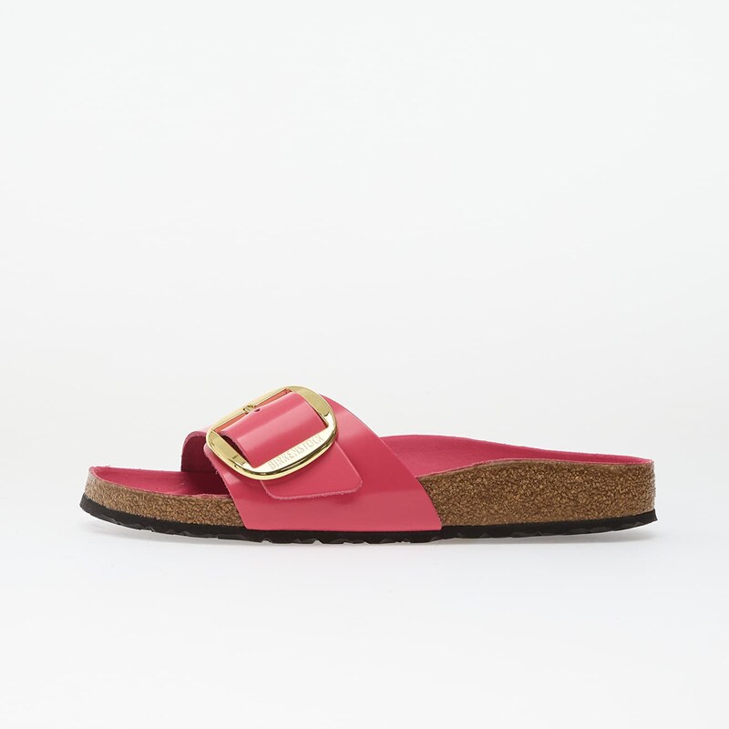 Birkenstock Madrid Big Buckle Natural Leather Patent Women High-Shine 114847082