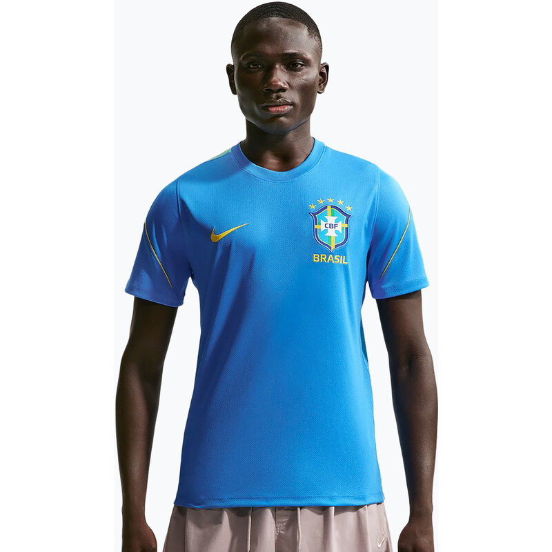 Pánské fotbalové tričko Nike Brazil Strike light photo blue