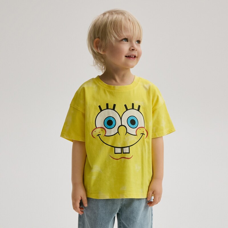 Reserved - Tričko SpongeBob - žlutá