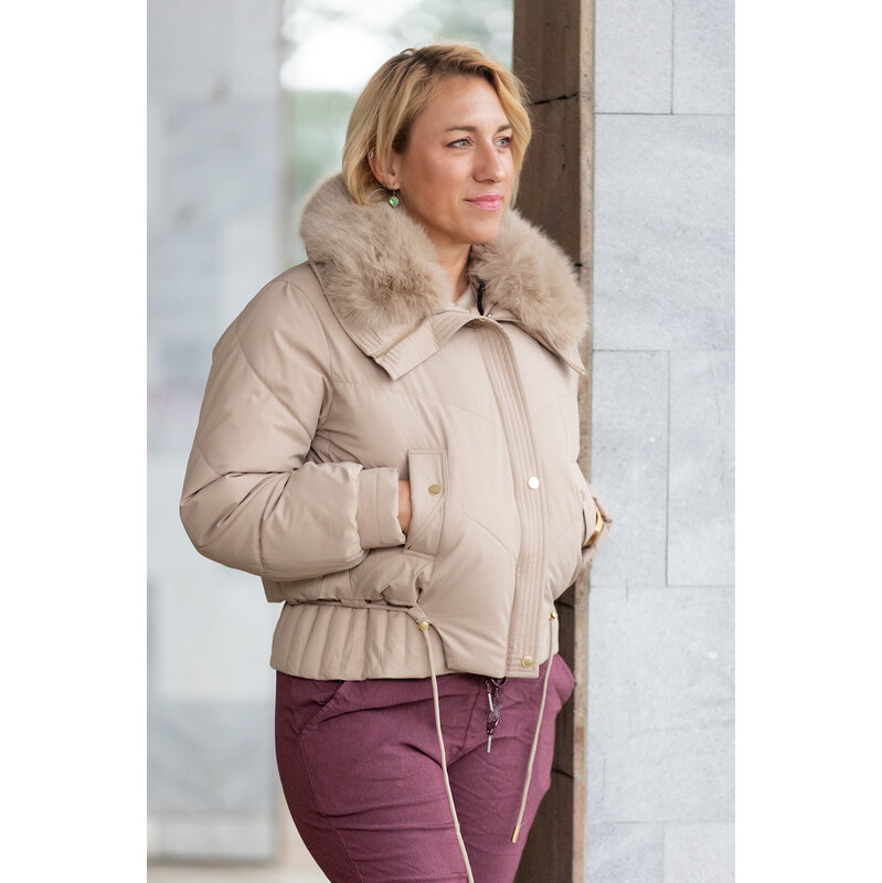 DALEF Dámská zimní bunda SONIA [24911#] Barva: Oříšková, Velikost: S 114848036