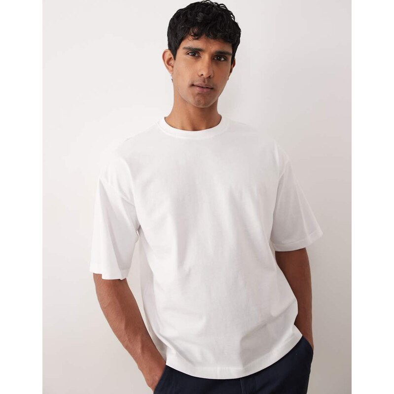ONLY & SONS boxy t-shirt in white