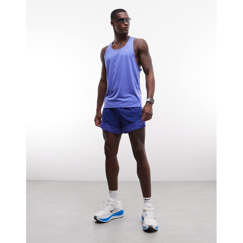 Nike Running Fast Dri-FIT perforated vest in blue