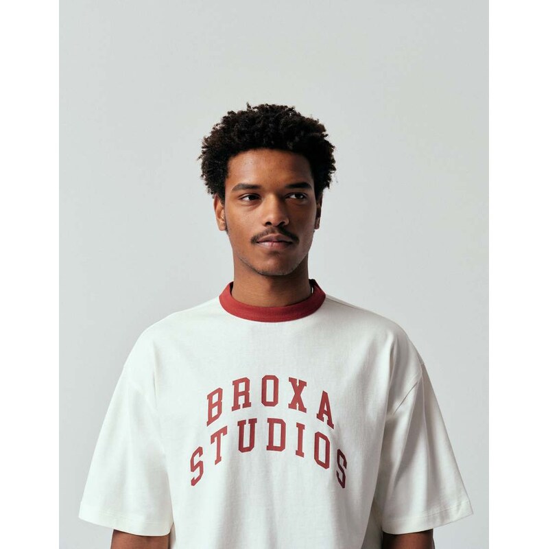 ASOS DESIGN heavyweight oversized t-shirt with text graphic in