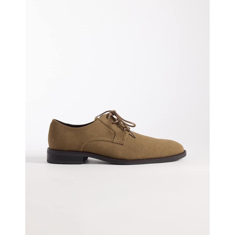 ASOS DESIGN derby shoes in stone-Neutral
